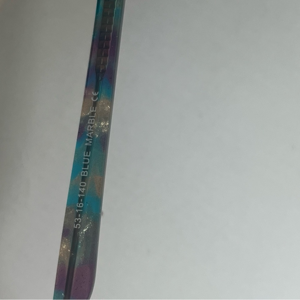 Vivid Frames Blue Marble Eyeglass Frames 53-16-14… - image 8